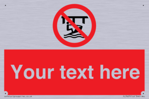 Custom Do not use watercraft in the vicinity of piers